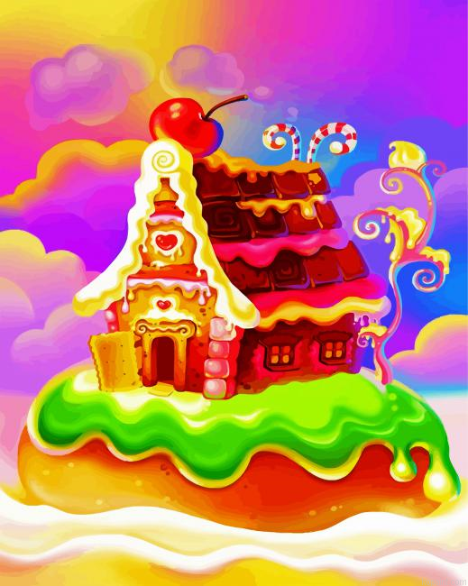 Dreamy Candy House Painting By Numberss.png
