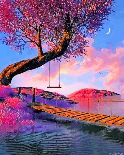 Dreamy Landscape Hokkaido Painting By Numberss.png