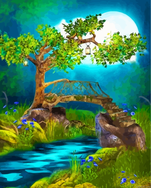 Dreamy Landscape Paint By Numbers
