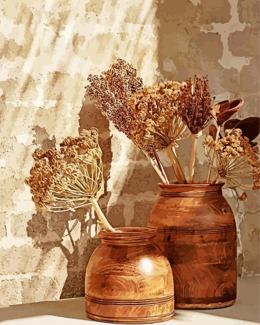Dried In Wood Flowers Painting By Numberss.png