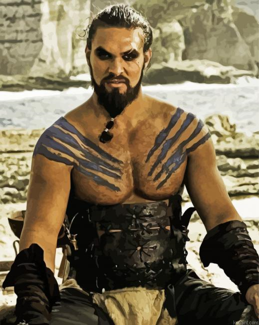 Drogo Movie Character Painting By Numberss.png