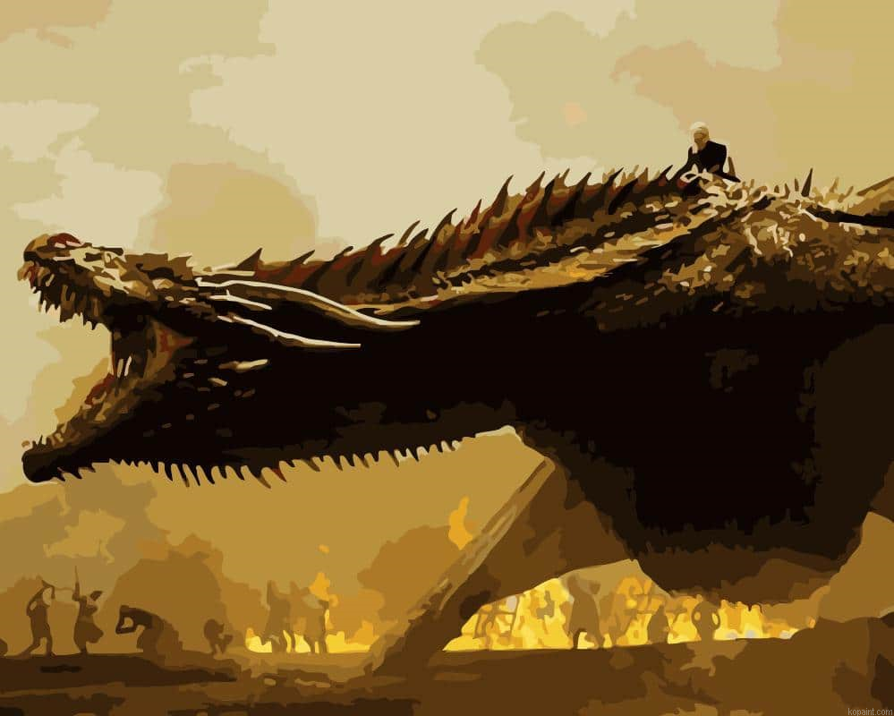 Drogon Got Animals Painting By Numberss.png