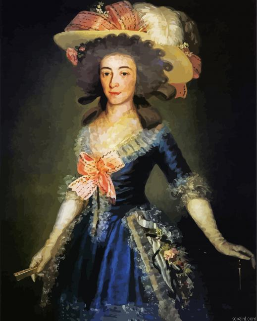 Duchess Countess Of Benavente Goya Art Paint By Numbers