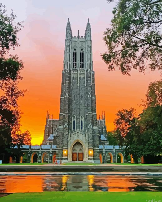 Duke University Sunset Painting By Numberss.png