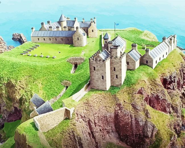 Dunnottar Castle Painting By Numberss.png