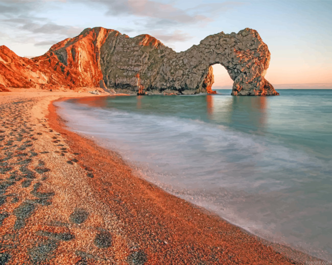 Durdle Door Beach Painting By Numberss.png