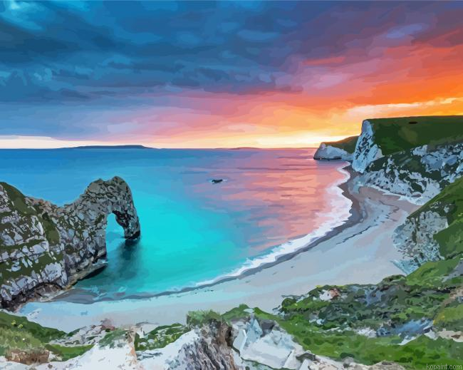 Durdle Door Uited Kingdom Painting By Numberss.png