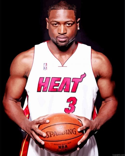 Dwyane Wade Basketball Painting By Numberss.png