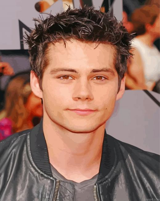 Dylan O Brien Portrait Paint By Numbers