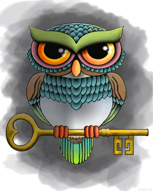 Eastern Screech Owl Painting By Numberss.png