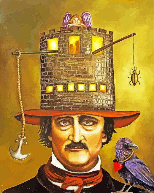 Edgar Allan Poe Art Painting By Numberss.png