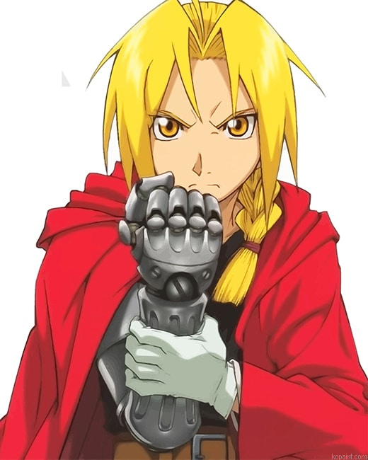 Edward Elric Anime New Painting By Numberss.png