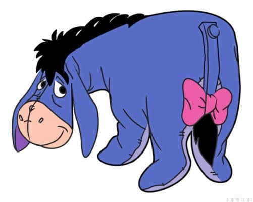 Eeyore Winnie The Pooh Painting By Numberss.png