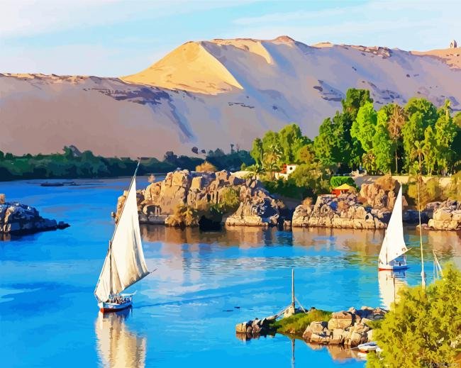 Egypt Nile River Painting By Numberss.png