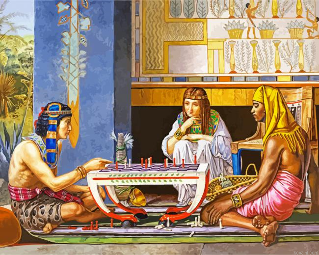 Egyptian Chess Players By Alma Tadema Painting By Numberss.png