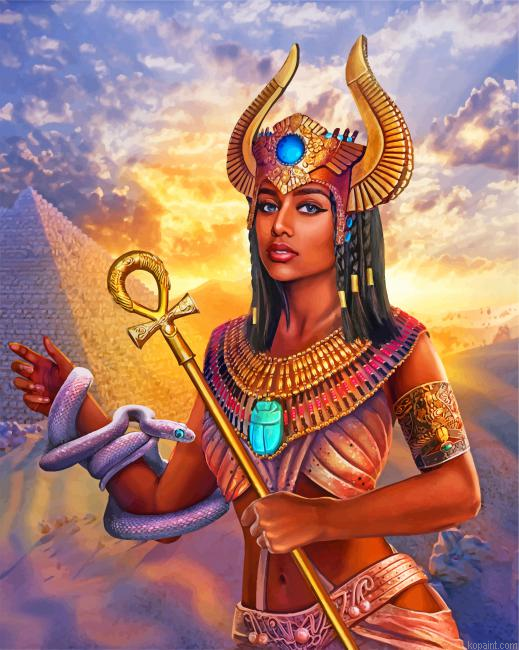 Egyptian Goddess Painting By Numberss.png