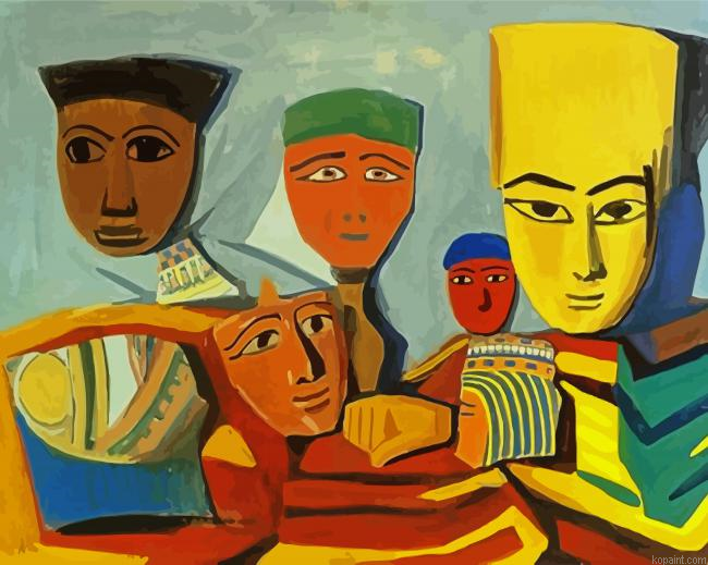 Egyptian Masks Martiros Saryan Painting By Numberss.png