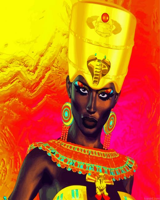 Egyptian Nubian Princess Painting By Numberss.png