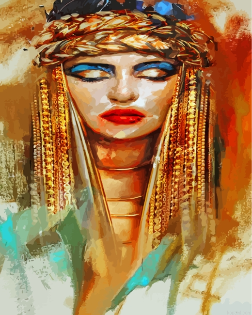 Egyptian Woman Painting By Numberss.png
