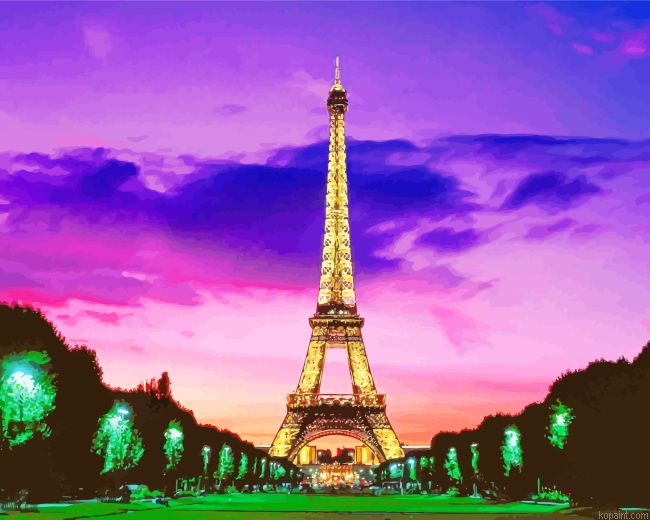 Eiffel Tower France Painting By Numberss.png