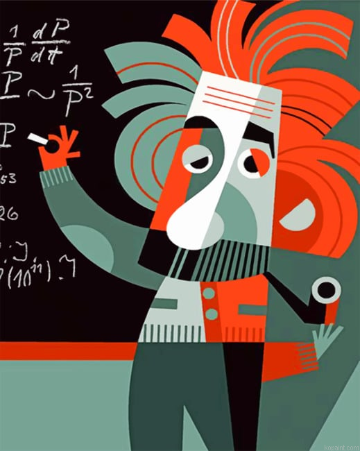 Einstein Pop Art Painting By Numberss.png