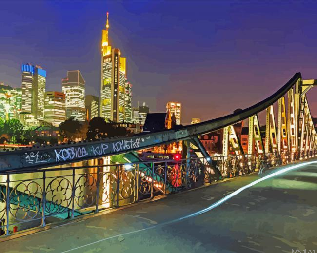 Eiserner Steg Bridge Frankfurt Painting By Numberss.png