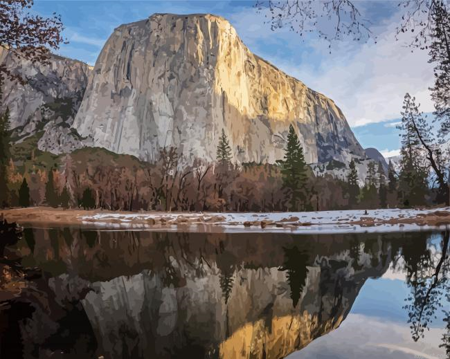 El Capitan Reflection Paint By Numbers