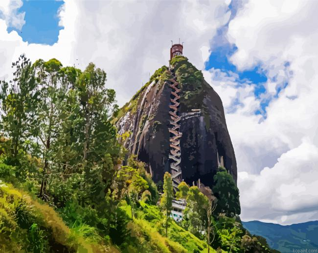 El Peno De Guatape Columbia Painting By Numberss.png
