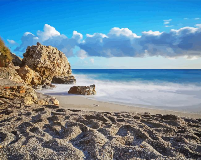 El Salon Beach Nerja Painting By Numberss.png