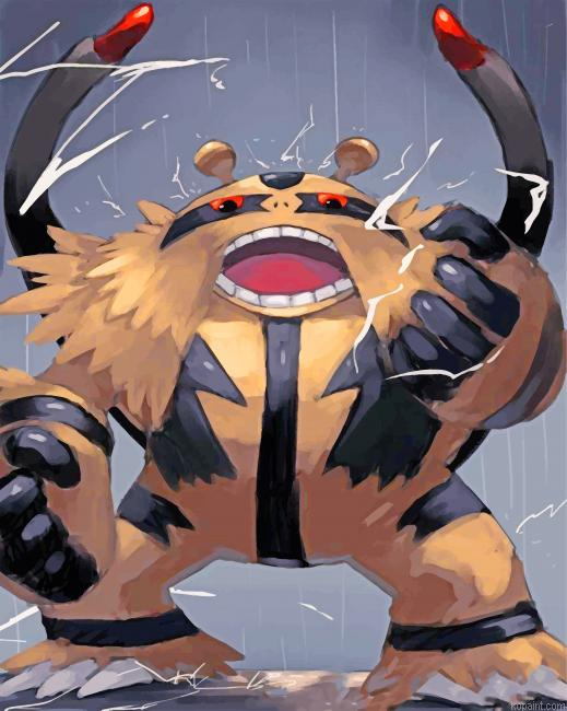 Electivire Pokemon Painting By Numberss.png