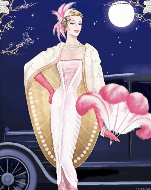 Elegant Deco Lady Painting By Numberss.png