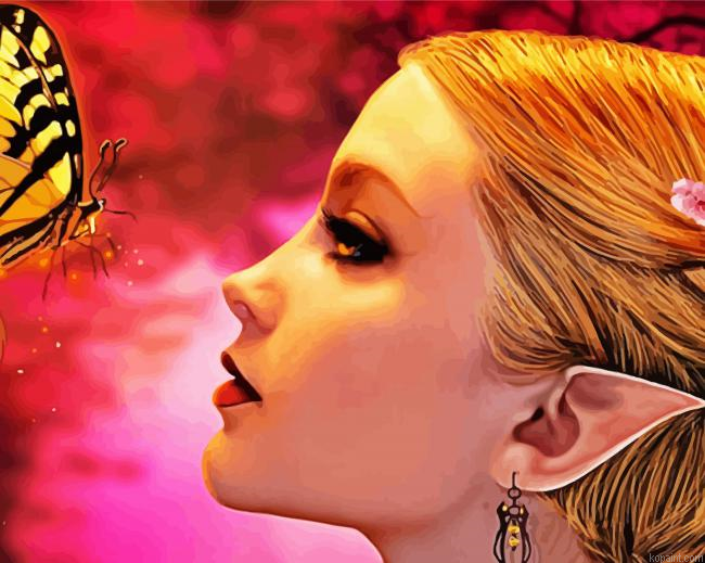 Elf And Swallotail Painting By Numberss.png