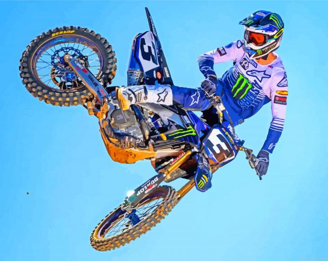 Eli Tomac Motorcycle Racer Painting By Numberss.png