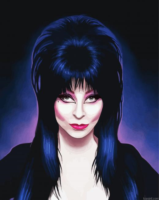 Elvira Mistress Of The Dark Painting By Numberss.png