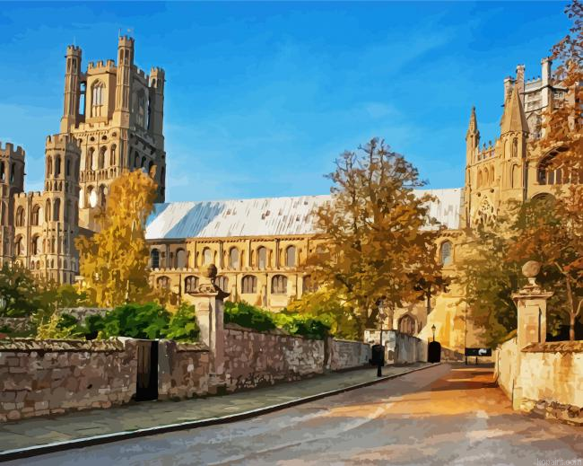 Ely Cathedral Cambridgeshire Painting By Numberss.png