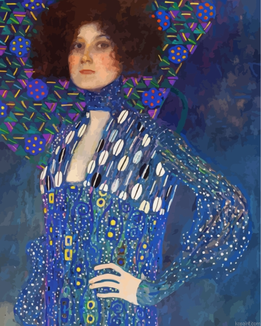 Emilie Floge Klimt Painting By Numberss.png