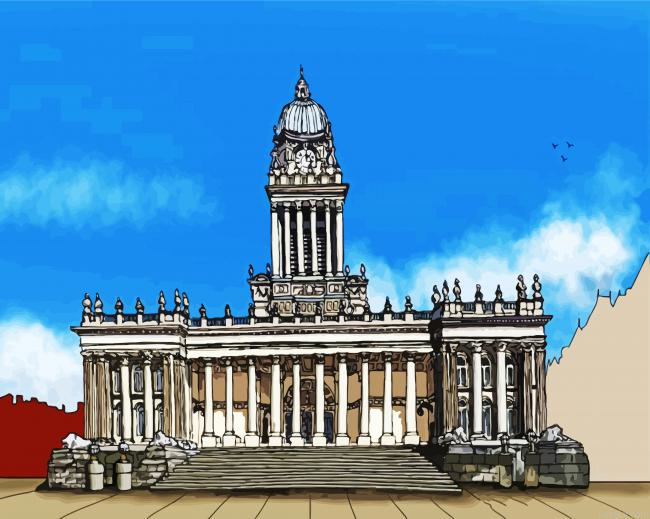 England Leeds Town Hall Painting By Numberss.png