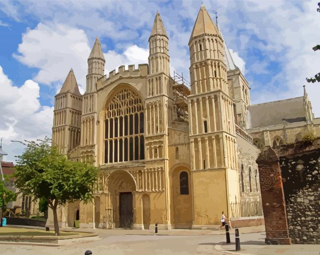 England Rochester Cathedral Painting By Numberss.png