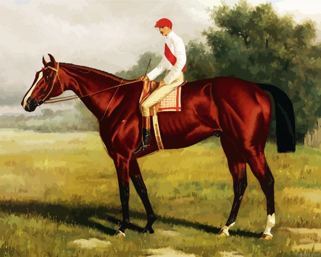 Equestrian Man Painting By Numberss.png