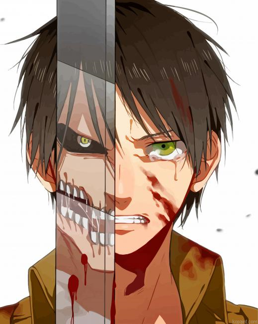 Eren Attack On Titan Painting By Numberss.png