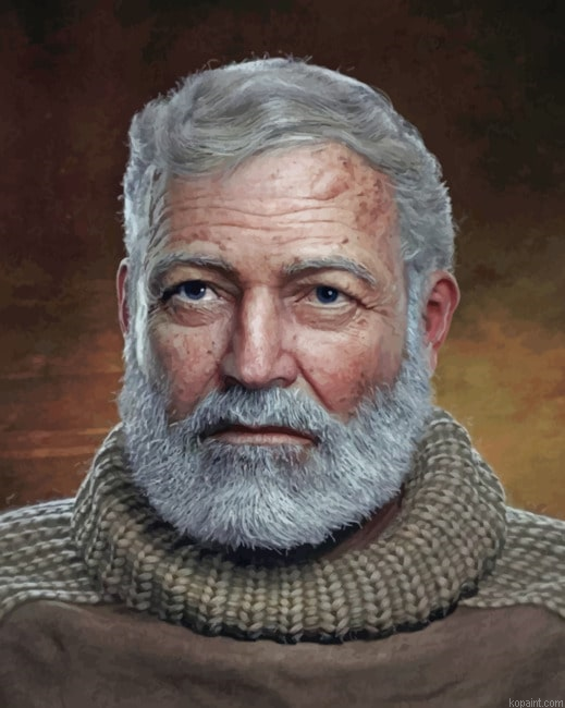 Ernest Hemingway New Painting By Numberss.png