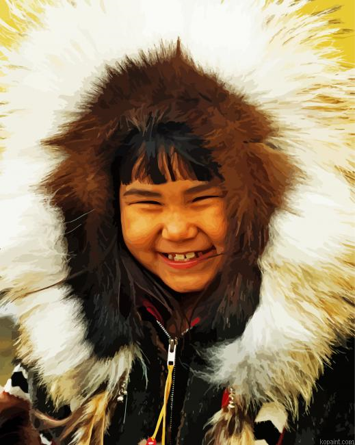 Eskimo Boy Painting By Numberss.png