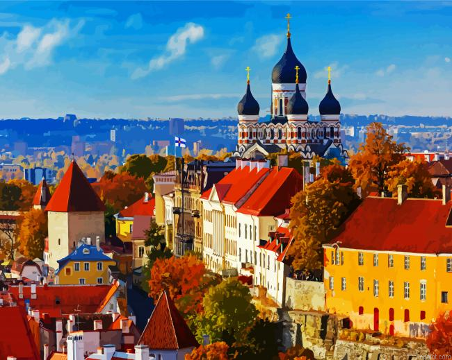 Estonia Northern Europe Paint By Numbers.png