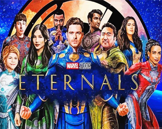 Eternals Superheroes Movie Painting By Numberss.png