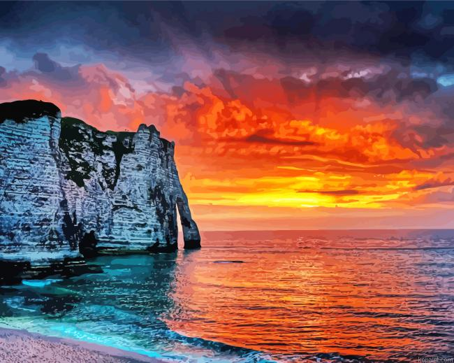 Etretat France Painting By Numberss.png