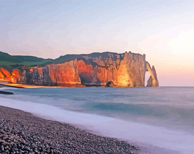 Etretat Normandy France Painting By Numberss.png