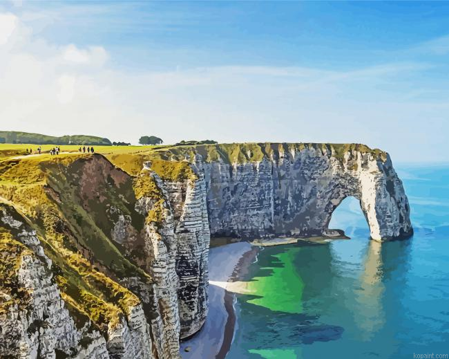 Etretat Seascape Painting By Numberss.png