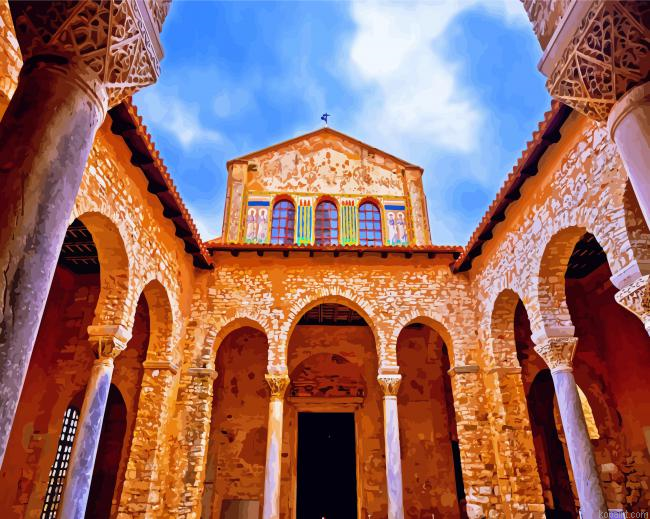 Euphrasian Basilica Lovrijenac Painting By Numberss.png