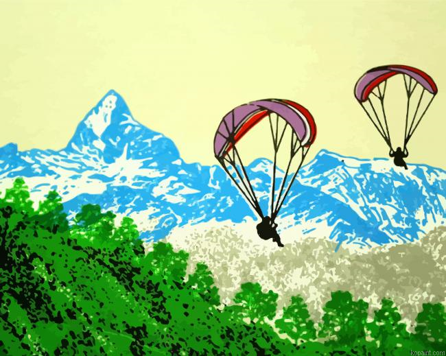 Everest Paragliding Painting By Numberss.png