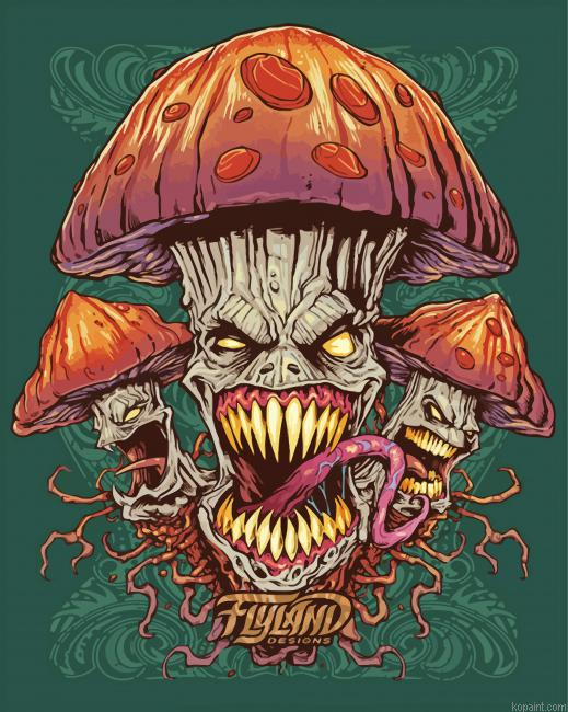 Evil Mushroom Painting By Numberss.png